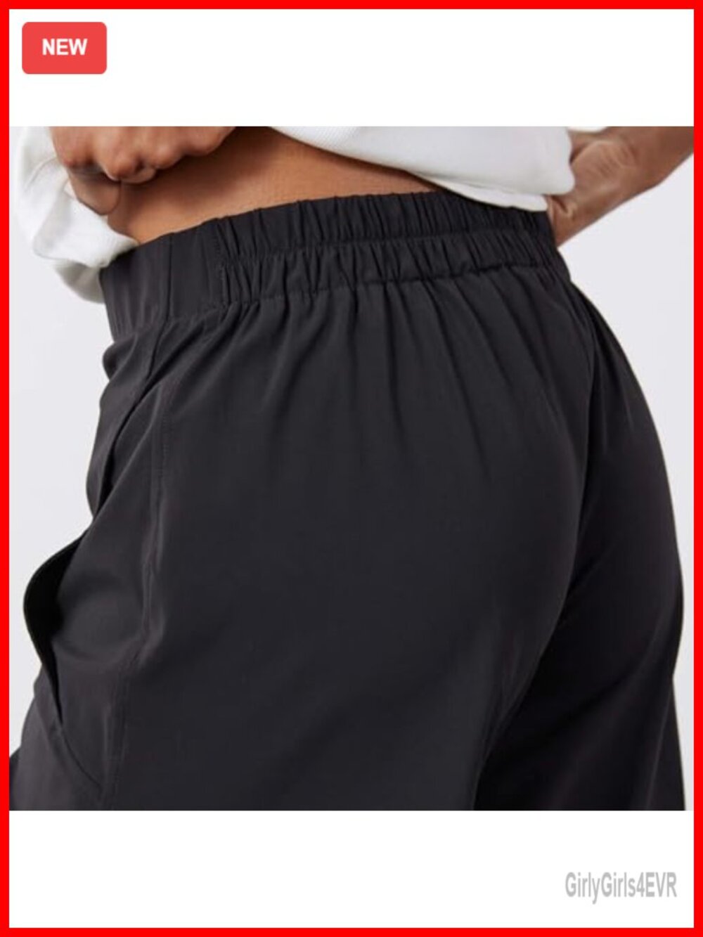 High Waisted Barrel Pants Wide Leg Ankle Travel Work Trousers with Pockets - Picture 5 of 6